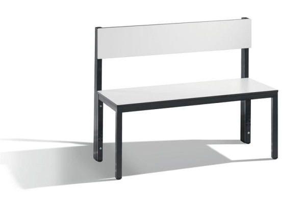 C+P Sitzbank mit Rückenlehne, Basic Plus, H796xB1000xT407mm, 8060-300 S10000