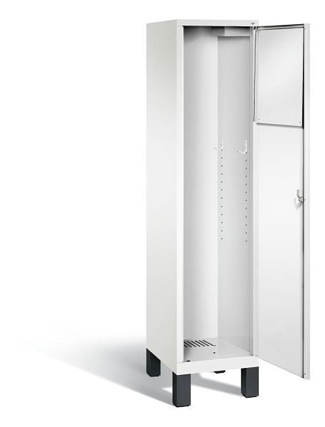 C+P Wäsche-Sammelschrank Evolo, H1850xB420xT500mm, Farbe: Verkehrsweiß, 48070-210 S10238