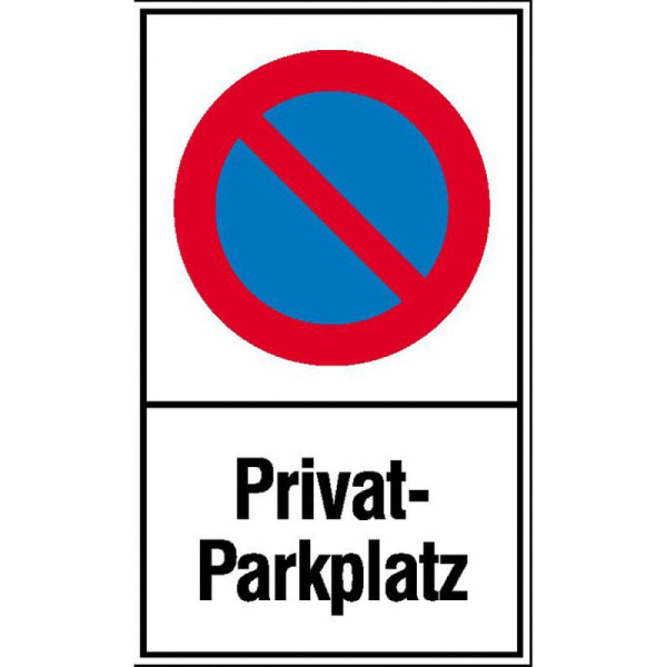 Stein HGS Haltverbotsschild, Eingeschränktes Haltverbot, Privatparkplatz, Aluminium, 2 mm, 400 x 600 mm, 52.5155