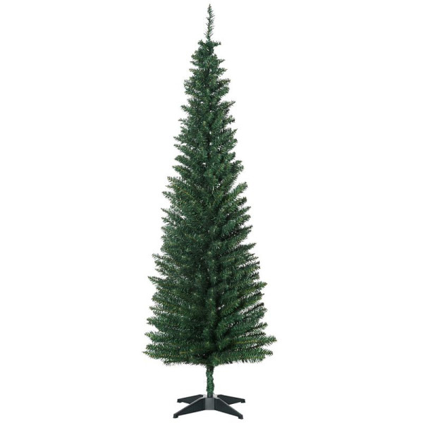 HOMCOM Weihnachtsbaum künstliche Tanne Christbaum. inkl. Ständer Weihnachtsstern 1,8 m, 830-182