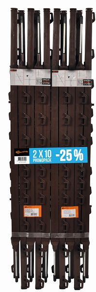 Gallagher Duopack Vario Pfahl 1,00m terra, VE: 20 Stück, 072507