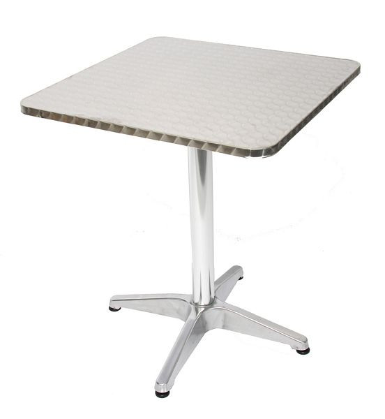 Mendler Alu-Bistrotisch Gartentisch M28, rechteckig, 60cm, 11356