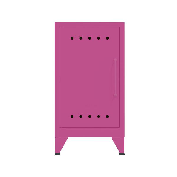 Bisley Fern Ablageschrank, inkl. einem festen Fachboden, Griff rechts, 681 fuchsia, FERMINLH681