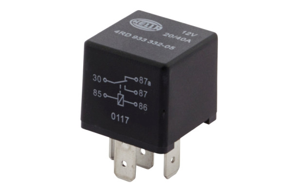 HELLA Relais, Arbeitsstrom, 12V, 5-polig, Wechsler, 4RD 933 332-051