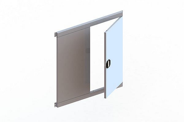 Meta CLIP Vorsatztür 1/2 RAL 7035 verschieden, 20061242