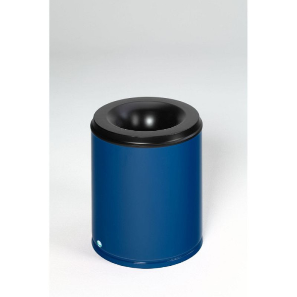 STEIN HGS Papierkorb feuersicher, Enzianblau (RAL 5010), 80 l, 82080.0030