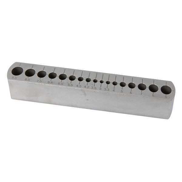 Stahlmaxx Universal Bohrschablone, Bohrlehre, für ø 3.0-9.5 mm, XXL-121757A