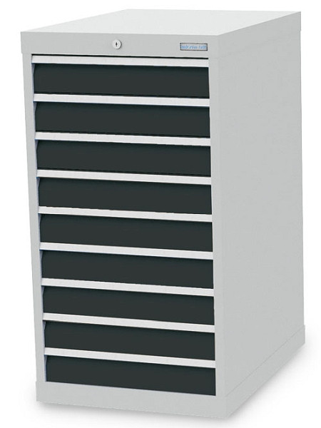 Bedrunka+Hirth Schubladenschrank Tiefe 736 mm, Maße in mm (B x T x H): 555 x 736 x 1019 mm, R 18-24, 9 x Schublade, 500/0900V10Z