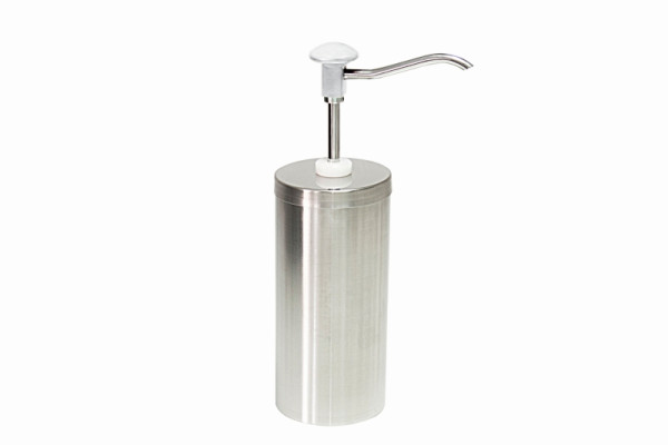 Schneider Dosierspender rund einfach - (weiß), Inhalt 2,25 Liter - 107 x 107 x 358 mm, 152543