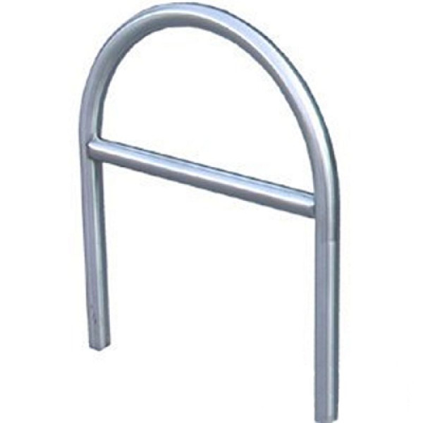 Stein HGS Anlehnbügel/Absperrbügel -Rügen- Ø 48 mm, ohne Querstrebe, 1200mm/zum Einbetonieren, ohne Farbe, 448.065