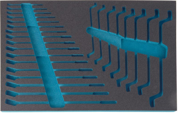 Hazet 2-Komponenten Weichschaum-Einlage, für 163-30/25, Abmessungen / Länge: 519 mm x 342 mm, 163-30L
