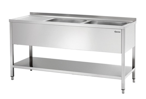 Bartscher Spüle 700, B 1600, 2 Becken rechts, 306600, 4015613600826