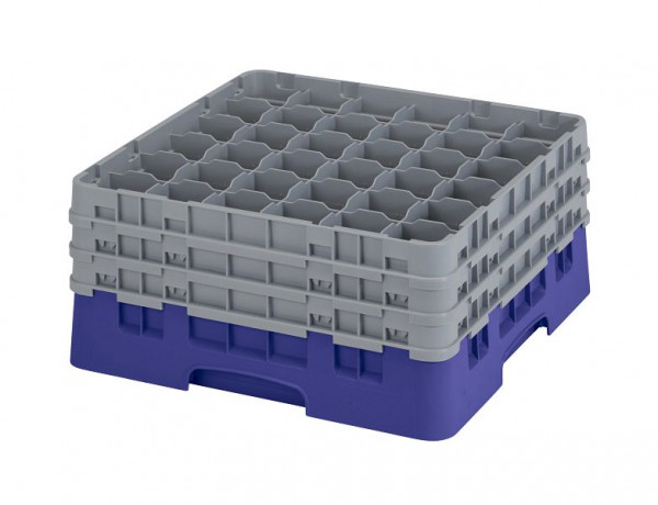 Cambro Spülkorb mit 36 Fächer Camrack® 19,6 cm Marineblau, 36S738186