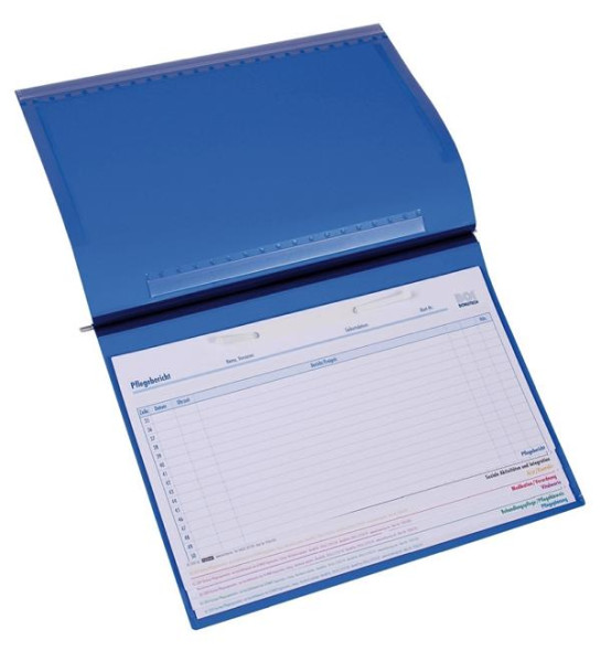 BOI 2-Deckel-Planettentasche blau, Stan 1, 80 mm-Heftung, 9109-00025-B