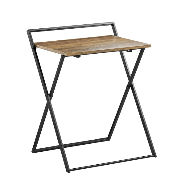 SoBuy Klappbarer Schreibtisch Braun 60x40x77 cm, Minimalistisch, FWT88-F