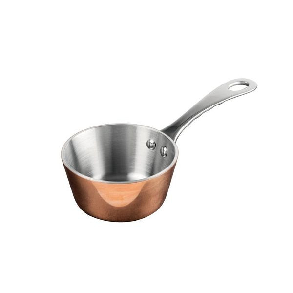 Vogue Mini Triwall Kupfer-Sauteuse 150ml, bietet gleichmäßige Wärmeverteilung ohne Hotspots, für eine großartige Leistung, GG761
