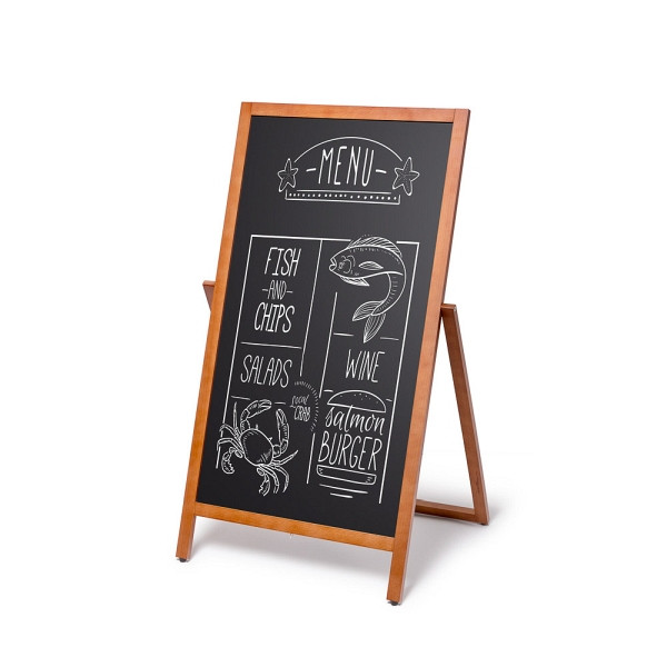Showdown Displays Holz Kundenstopper Flip 55x105 cm Hellbraun, ZPCHFLB55x105