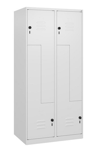 C+P Z-Spind Classic PLUS, 4 Abteile, 1700x800x500mm, 9016/9016, Drehriegel, 0800037-224 S10015