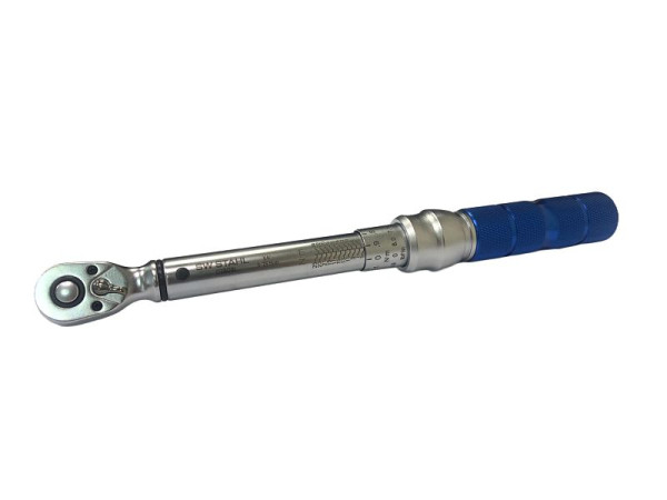 SW-Stahl Drehmomentschlüssel, 1/4", 5-25 Nm, mit Zertifikat und Seriennummer, 03809L