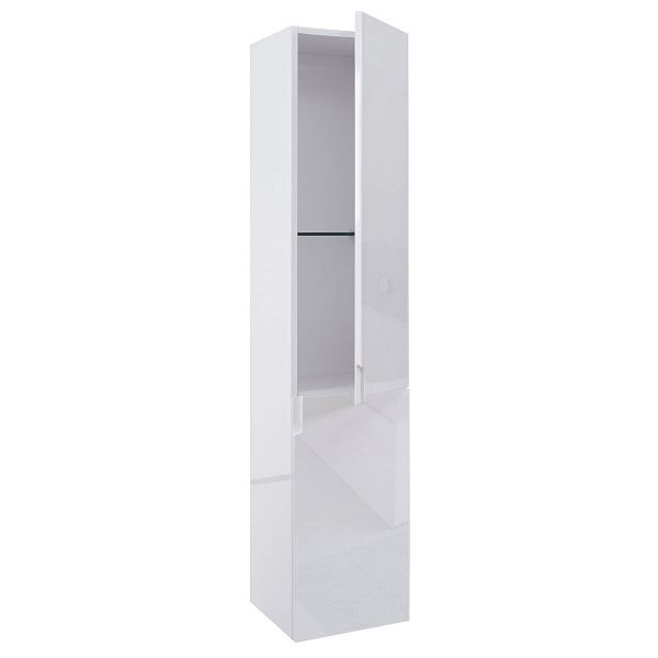 Mendler Hängeschrank HWC-B19, Midischrank Hochschrank Badezimmer Badmöbel, hochglanz 150x30cm, weiß, 57618