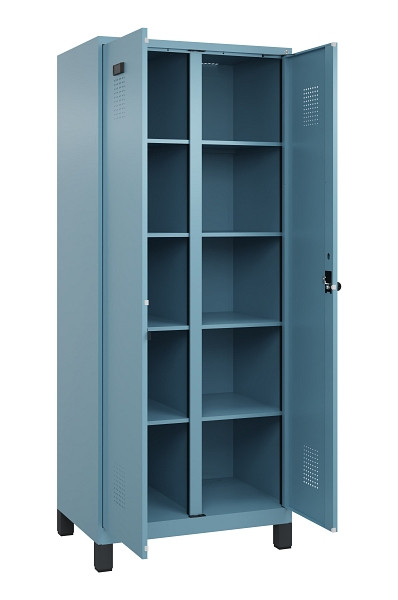 C+P Wäsche-Spind Evolo PLUS, mit Füßen, 2 Abteile, 1950x800x500mm, 0010/0010, Verschluss Drehriegel, 049012-22B S10021