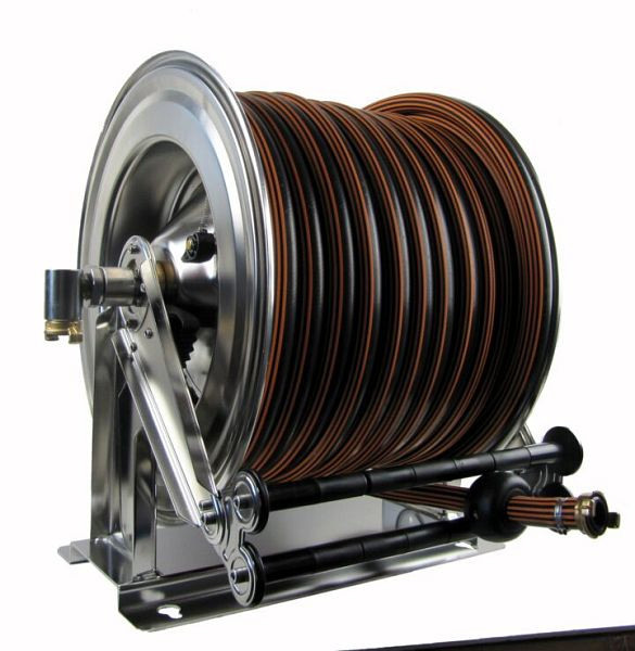Ebinger Schlauchaufroller OSM 710, Max. 15bar/90°C, 40m - 3/4" Gummischlauch ET, 1.714.135