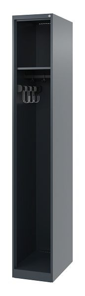 C+P Feuerwehrspind Evolo, Modell EXPERT, 1 Abteil, H1850B300T500 mm, Anthrazit, 0491015-10 S10001