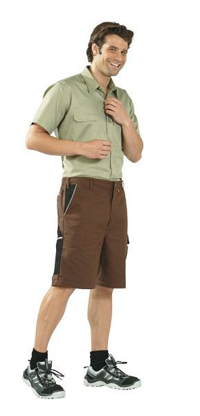 Planam Canvas 320 Shorts, braun/schwarz, Größe S, 2176044