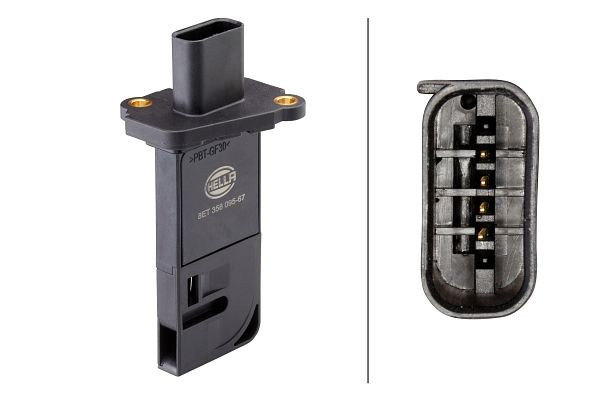 HELLA Luftmassenmesser, 4-polig, geschraubt/Bajonett, ohne Gehäuse, 8ET 358 095-671