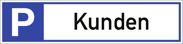 Moedel Parkplatzreservierer Kunden, Aluminium, 460x110 mm, 56981