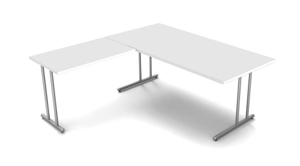 Kerkmann Winkelarbeitsplatz, Start Up, B 1800 mm x T 1800 mm x H 750 mm, Farbe: Weiß, 11436610