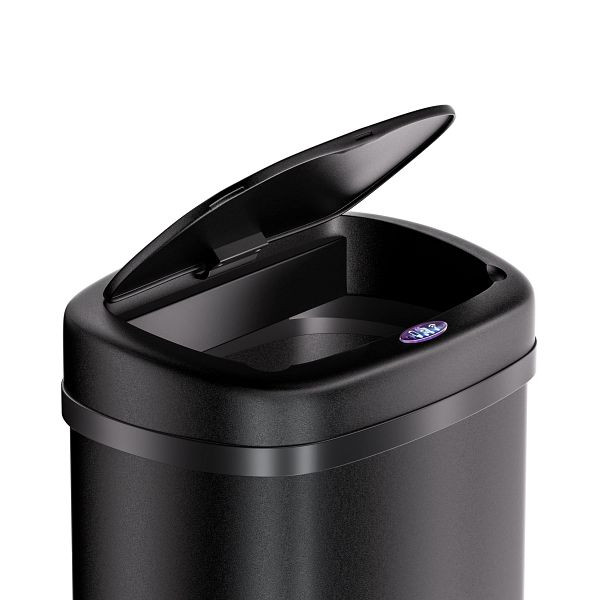 monzana Sensor Mülleimer Edelstahl Schwarz 58L, 109592