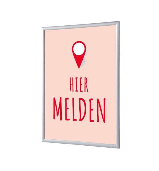 Showdown Displays Klapprahmen A1 Komplettset Hier Anmelden Rot Niederländisch, KRA1G25LPPI457