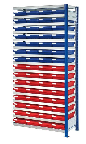 Kappes RasterPlan Steckregal mit Regalkästen Modell 21, 2000 x 1000 x 500 mm, Anbaufeld, Inklusiv 60 x Größe 520, 5208.02.4721