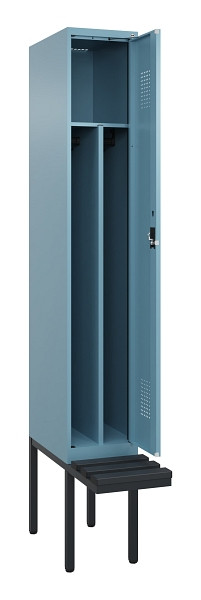 C+P Spind Evolo PLUS, 1 Abteile, 2120x300x815mm, 0010/0010, Haken 4, Zylinderschloss, Material Sitzfläche Kunststoff, 0490407-10F S10101