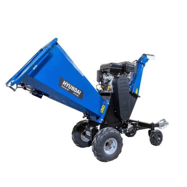 HYUNDAI Benzin Häcksler, 15 PS, max 15 cm, Hand, -Elektrostarter, HYAST350-PRO