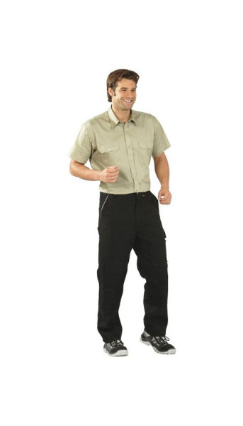 Planam Hemden Köperhemd 1/4 Arm, khaki, Größe 47/48, 0412047