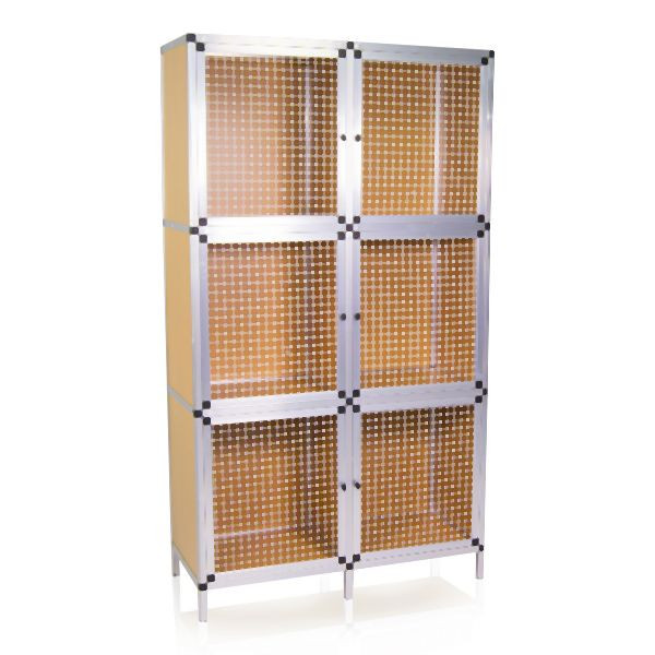 Metra Hasenstall mit 6 Boxen, Kaninchenstall, Hasenkäfig, Stall, Hasenbox, 10271