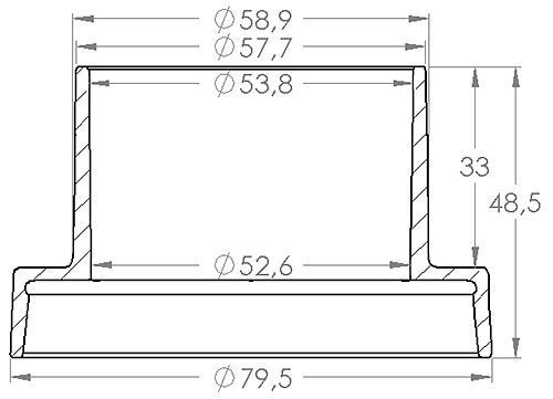 Loc-Line Adapter für Industriestaubsauger mit Montagelasche, L81209