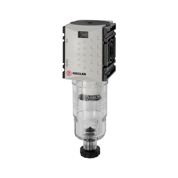 Riegler Filter »FUTURA-mini« mit PC-Behälter, 5 µm, BG 0, G 1/4, HA, 142438