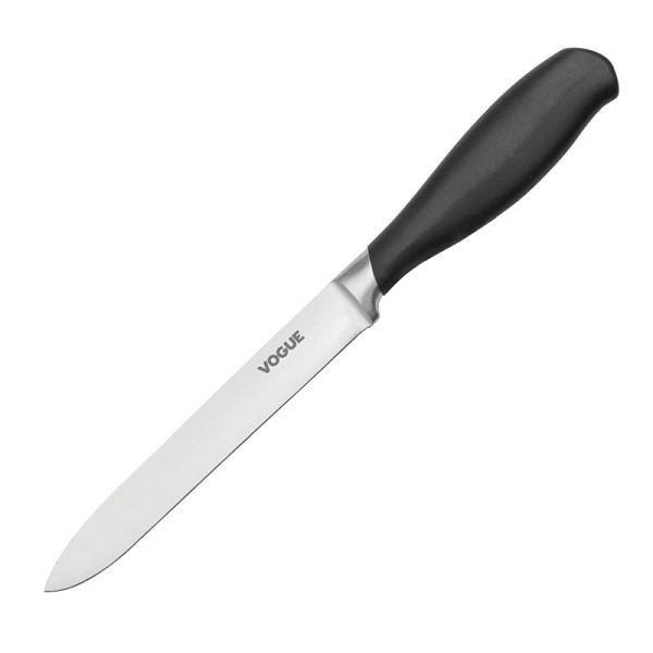 Vogue Allzweckmesser mit weichem Griff 11cm, Klinge aus kohlenstoffreichem Edelstahl für lange Lebensdauer, GD755