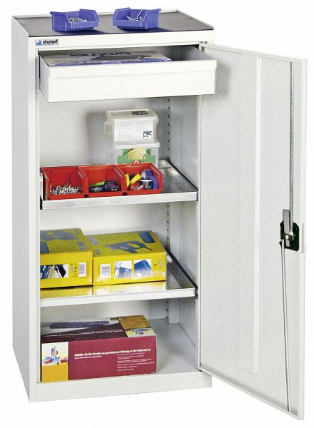 stumpf Werkzeug- und Materialschrank Serie 2000, 7035/7035, 1 Schublade, 2 Fachböden, 2001107