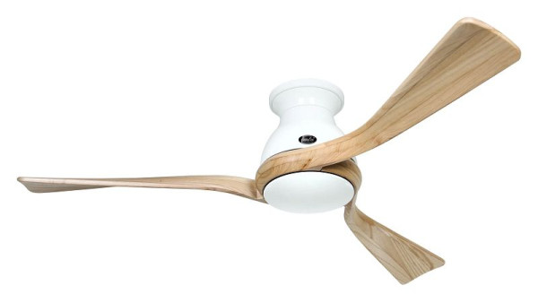 CasaFan Deckenventilator Eco Regento Lack weiß-Massivholz natur, 314053