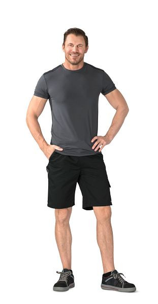 Planam Highline Shorts, schwarz/schiefer/zink, Größe XS, 2714040