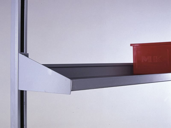 KLW Stahlblechablageboden, gerade, starr, 750 x 300 mm, ABS-AG-0750-300