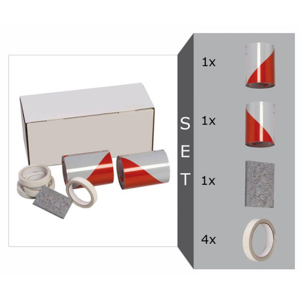 Stein HGS KfZ Warnmarkierung nach DIN 30710 Komplett-Set, 141 mm, 11051