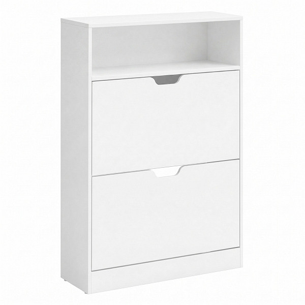 SONGMICS Schuhschrank, Weiß, 80x24x102 cm, LBC048W01