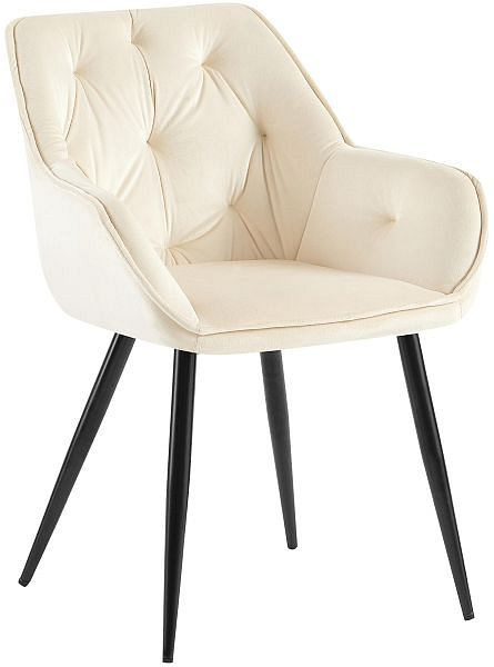 CLP Besucherstuhl Cassis Samt, creme, 324472, 4255716326364