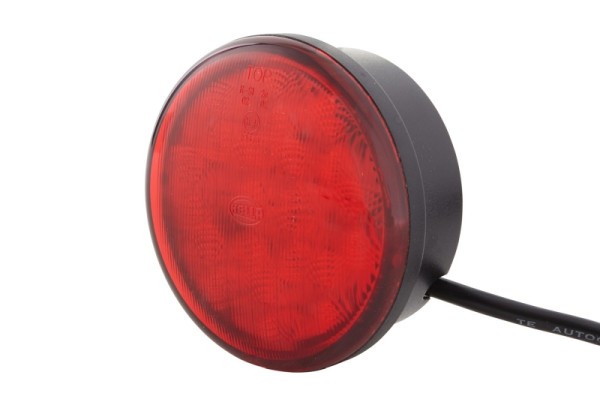 HELLA Heckleuchte, 83mm, LED, 24V, Anbau/geschraubt, Lichtscheibenfarbe: rot, Kabel: 2500mm, Stecker: offene Kabelenden, links/rechts, 2SB 959 010-301