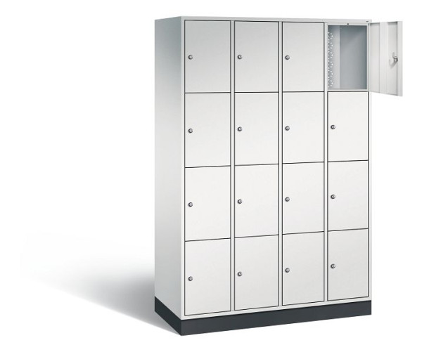 C+P Schließfachschrank Intro, H1950xB1220xT490mm, Farbe: Lichtgrau, 8470-401 S10010